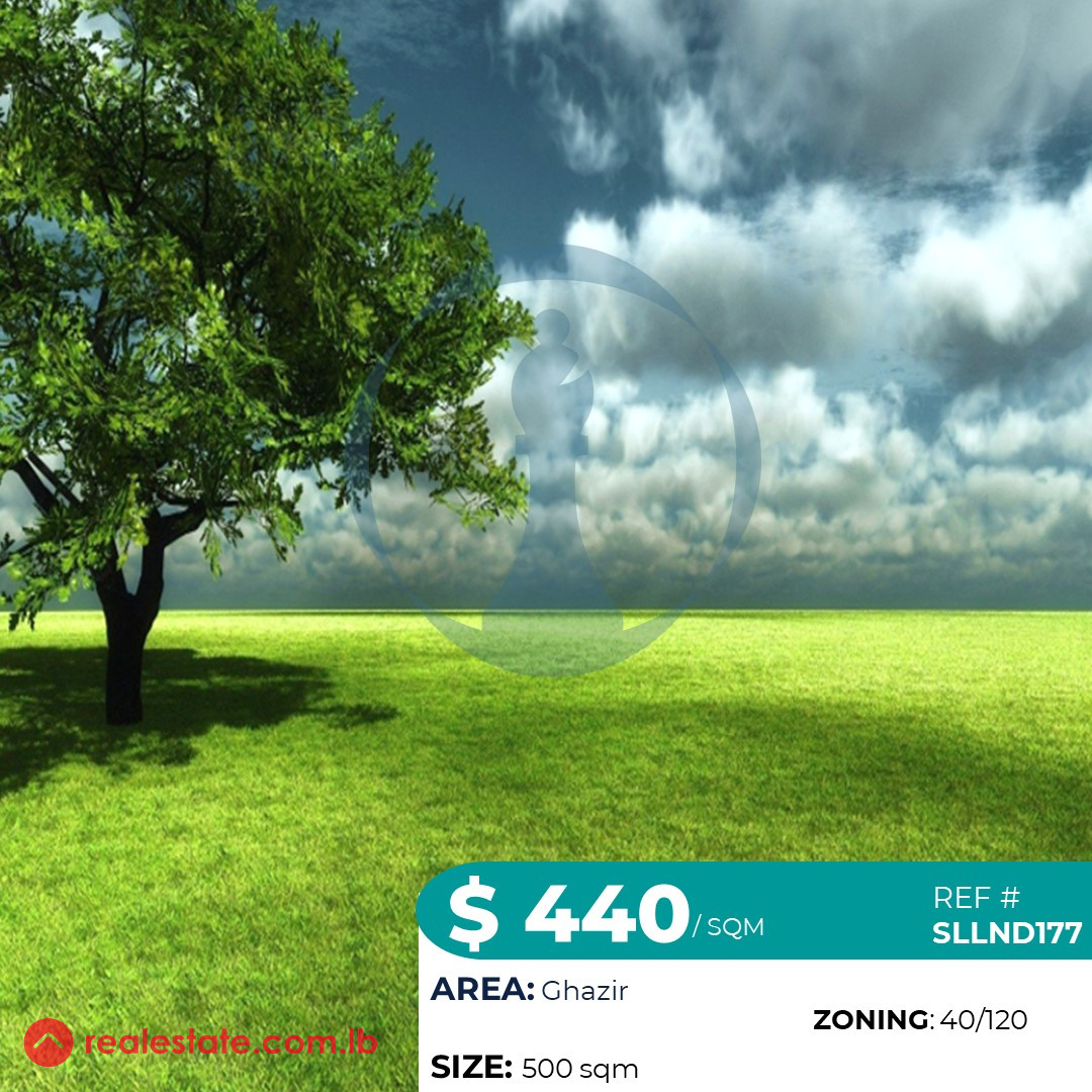 Land for sale in Ghazir 500 sqm , SMCGSLLND177 Land in Ghazir, Lebanon
